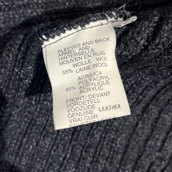 Firenze Mondo D Marco sweater vest with suede pockets - Picture 3 of 5